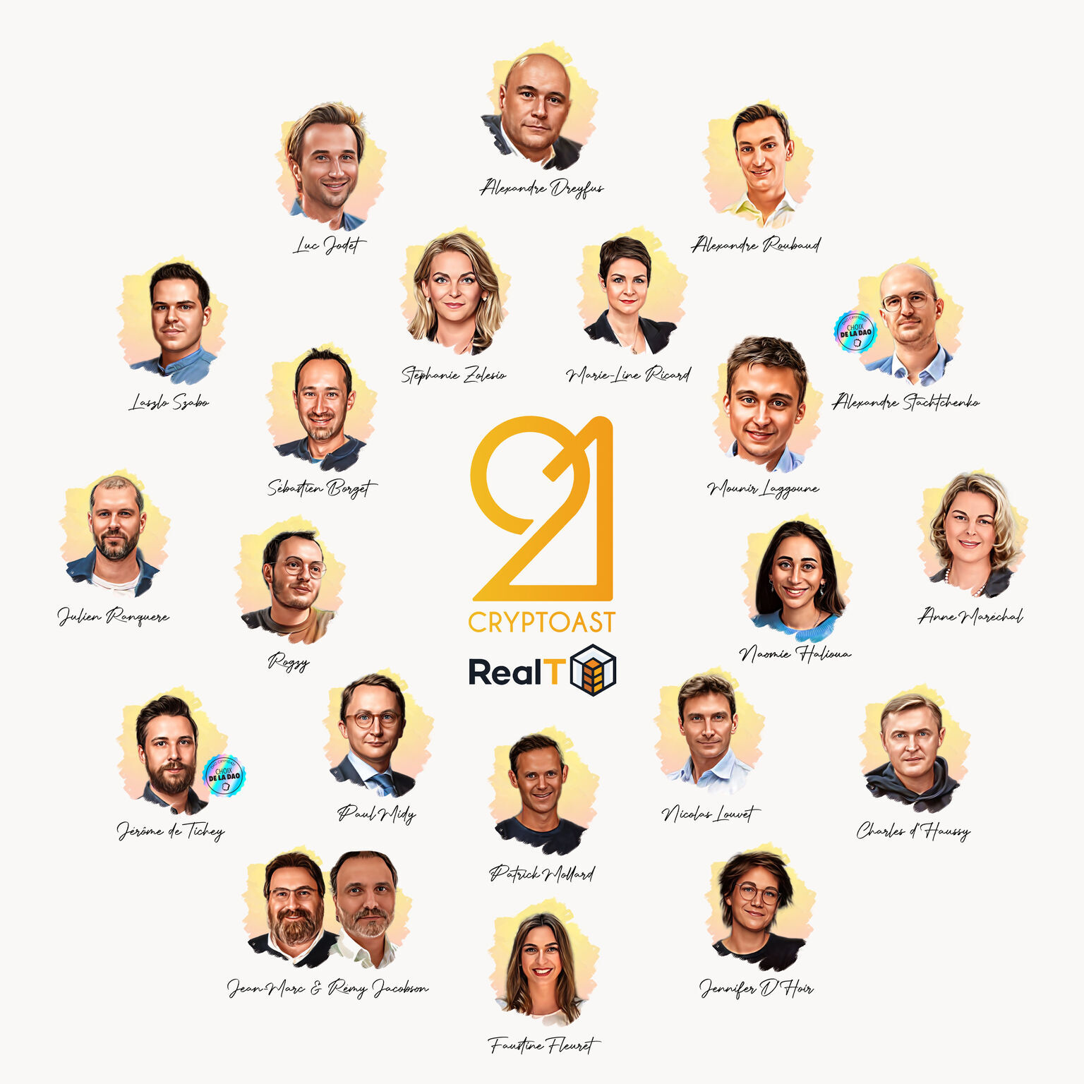 Cryptoast21 — the 21 francophone crypto personalities of the year